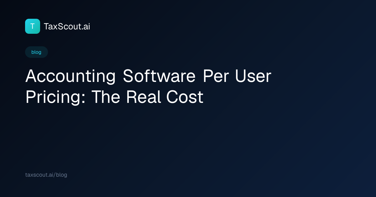 Accounting Software Per User Pricing: The Real Cost