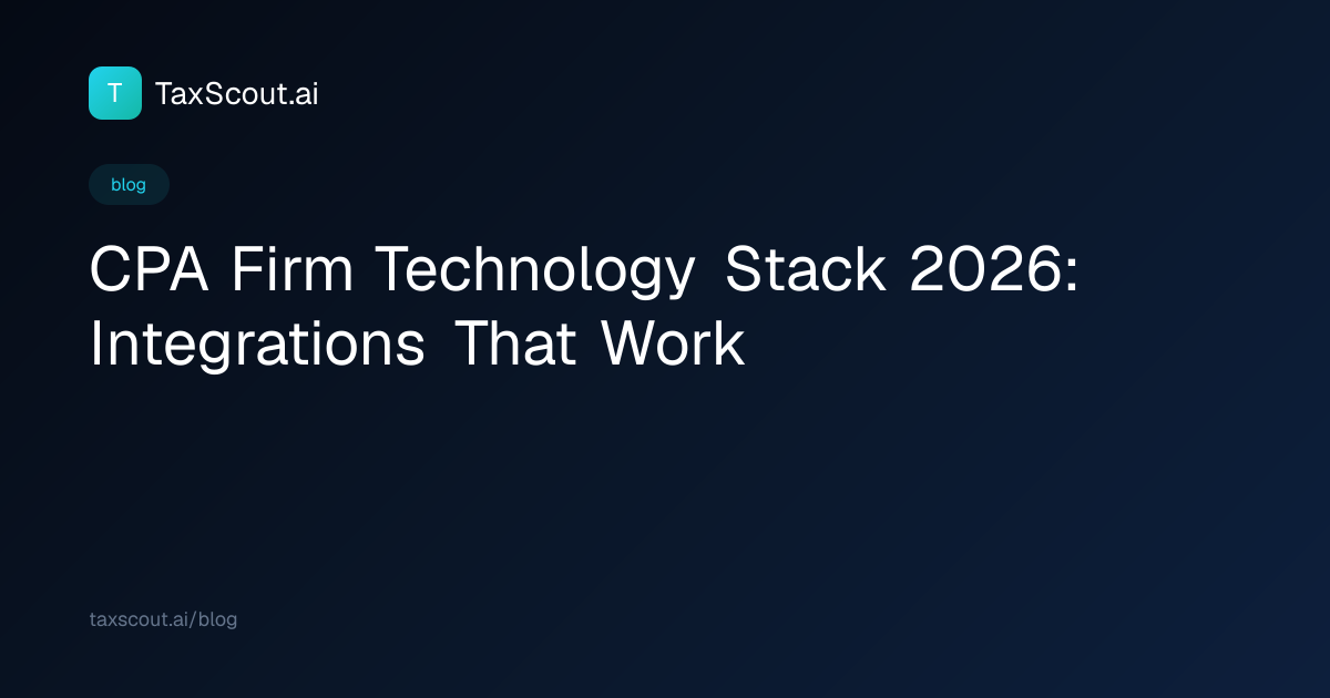 CPA Firm Technology Stack 2026: Integrations That Work