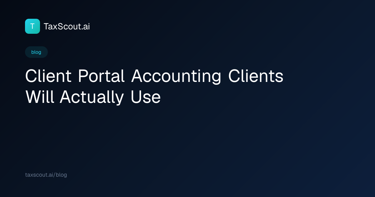 Client Portal Accounting Clients Will Actually Use