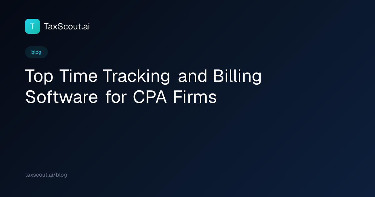 Top Time Tracking and Billing Software for CPA Firms