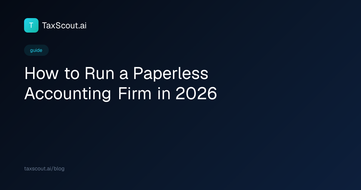 How to Run a Paperless Accounting Firm in 2026