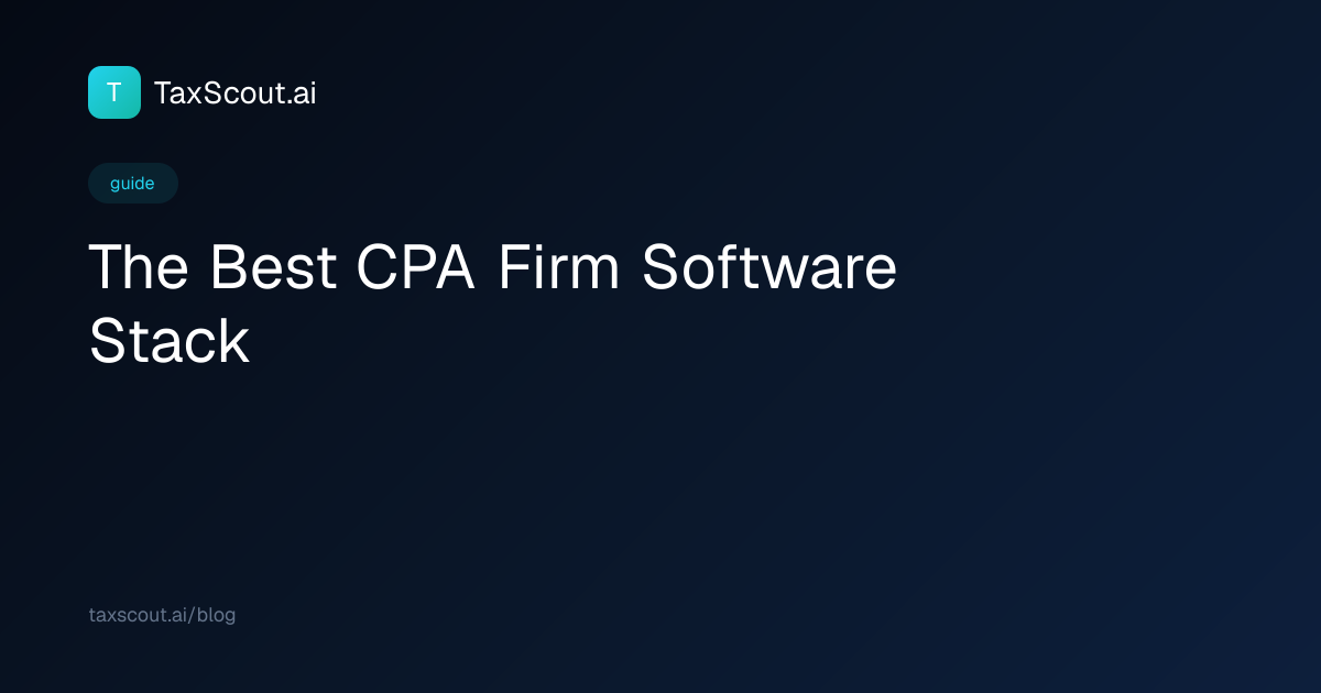 The Best CPA Firm Software Stack