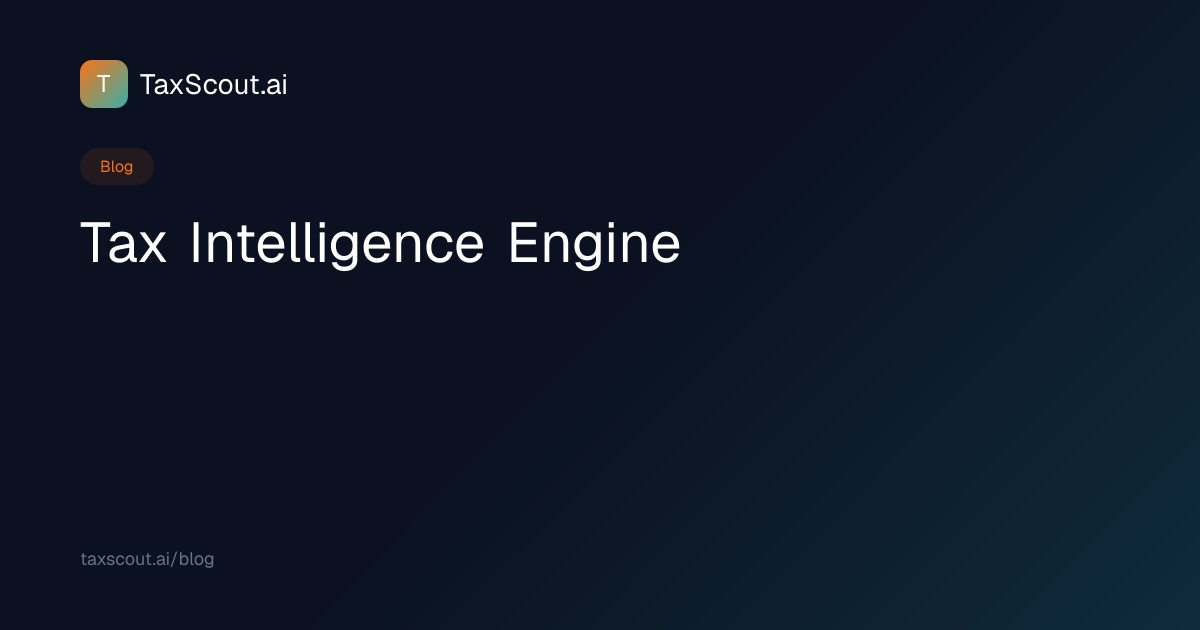 Tax Intelligence — Cross-Form Error Detection & Savings | TaxScout.ai